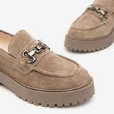 NeroGiardini Mocassino Argilla in Camoscio